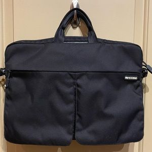 15” Incase nylon laptop bag with suede interior.